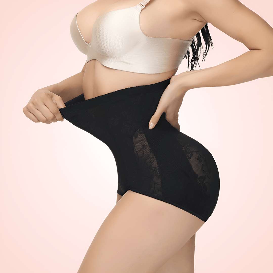 Front Zipper High Waist Trainer Shorts Shapewear