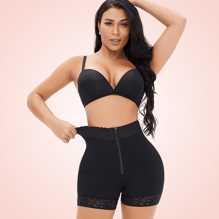Lace Stitches Waist Trainer Shorts