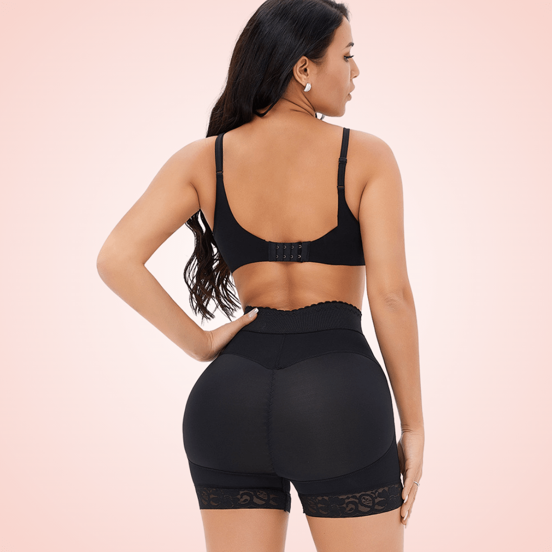 Lace Stitches Waist Trainer Shorts