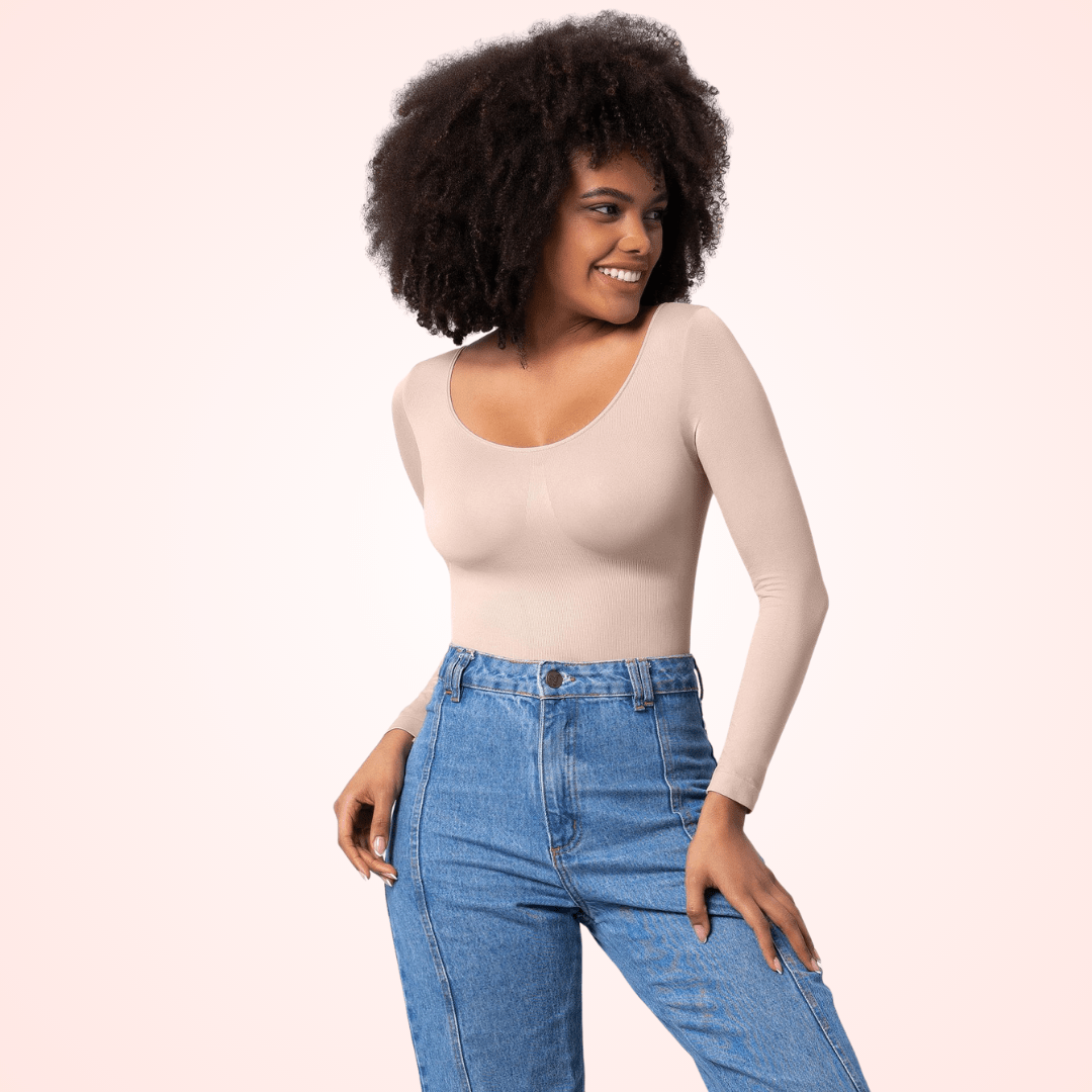 Long Sleeve Bodysuit Waist Trainer Shapewear