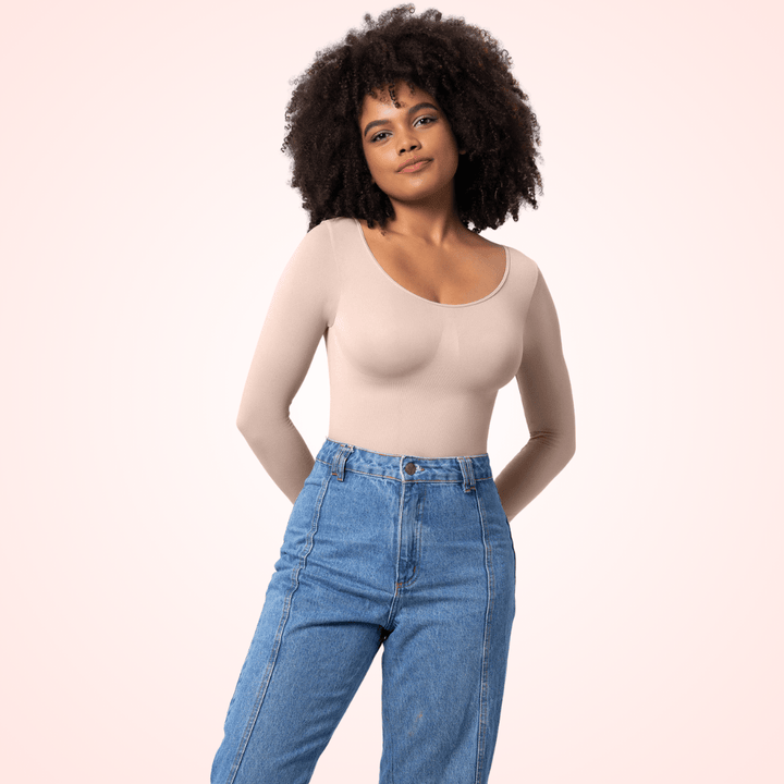 Long Sleeve Bodysuit Waist Trainer Shapewear