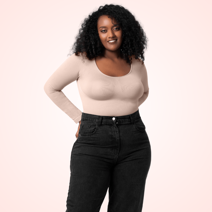 Long Sleeve Bodysuit Waist Trainer Shapewear