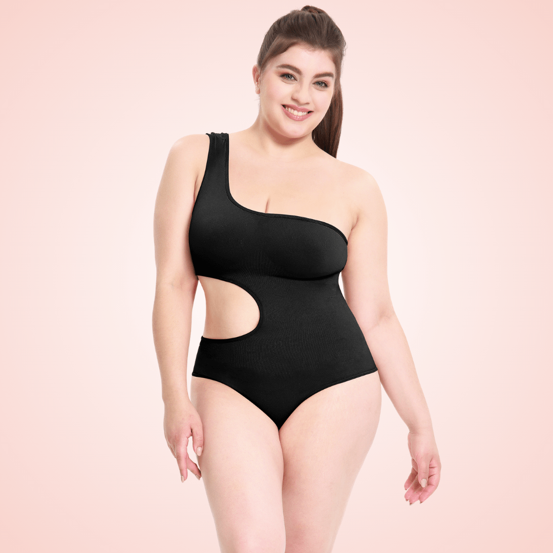 One Shoulder Shaping Bodysuit For Women