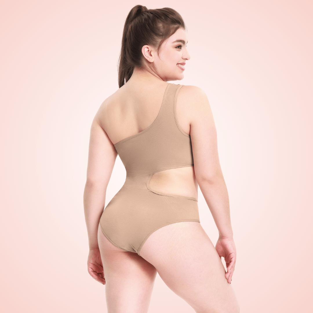 One Shoulder Shaping Bodysuit For Women