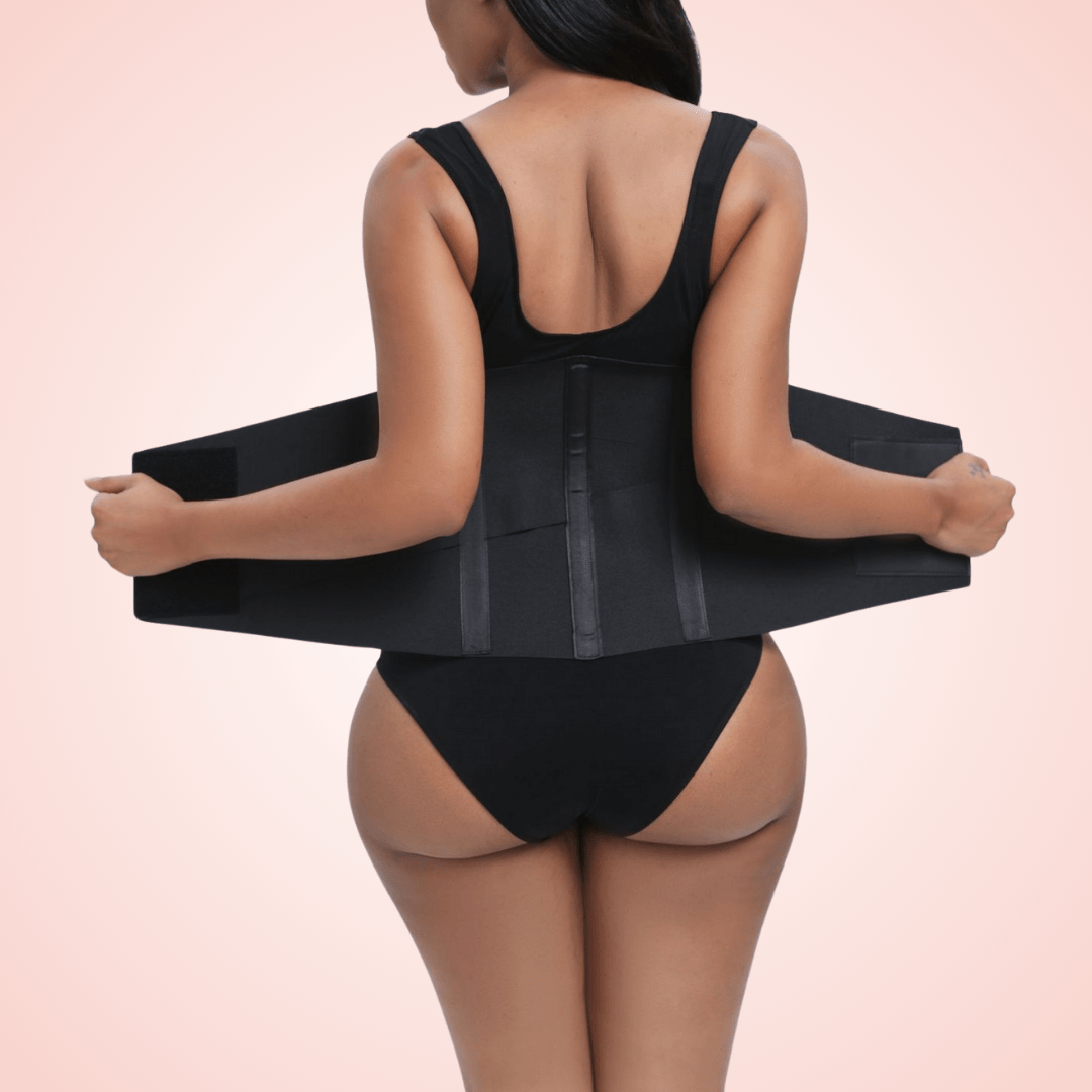 Open Bust Shaping Bodysuit with Velcro Compression Band