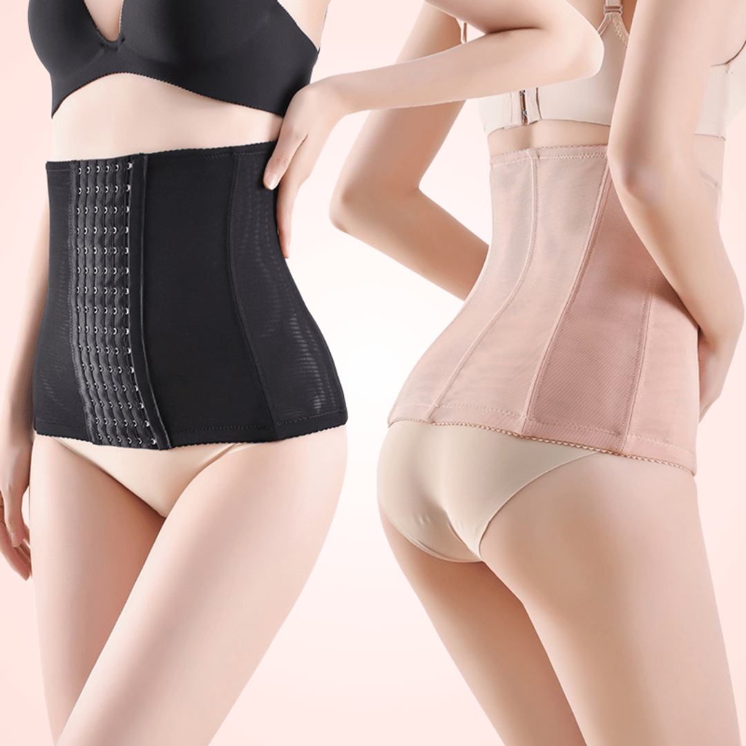 Women Hook and Eye Compression Lock Waist Trainer Corset