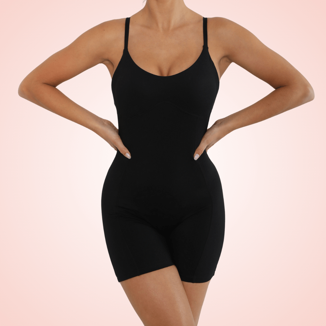 Women Low Back Fitness Shaping Jumpsuit