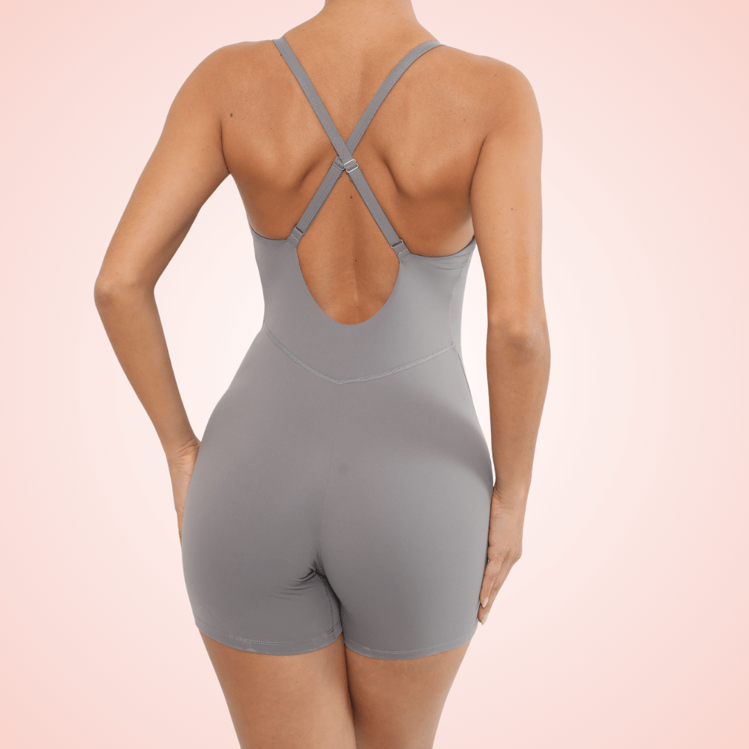Women Low Back Fitness Shaping Jumpsuit