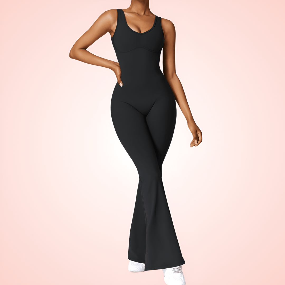 Women Low Back Shaping Romper with Built In Bra