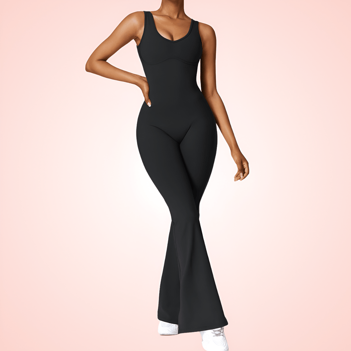 Women Low Back Shaping Romper with Built In Bra