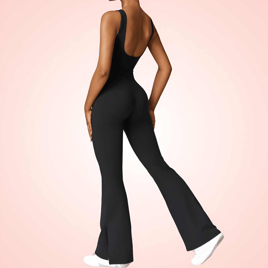 Women Low Back Shaping Romper with Built In Bra