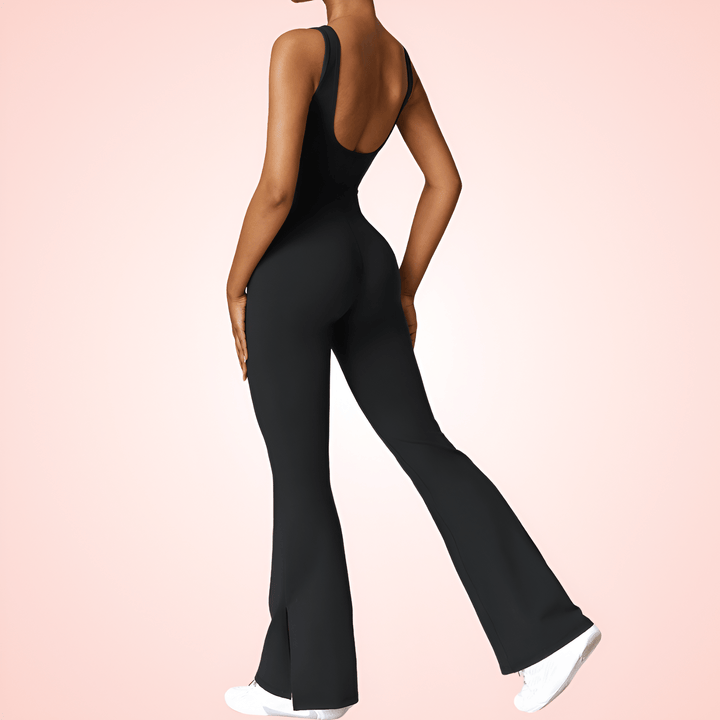 Women Low Back Shaping Romper with Built In Bra