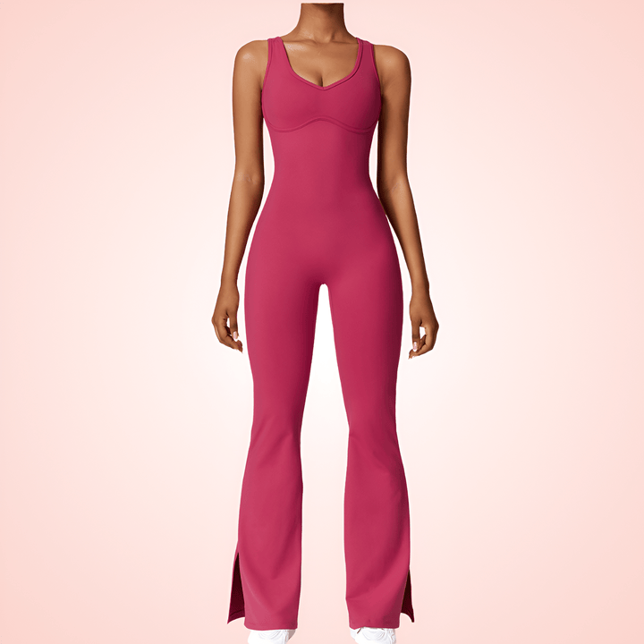Women Low Back Shaping Romper with Built In Bra