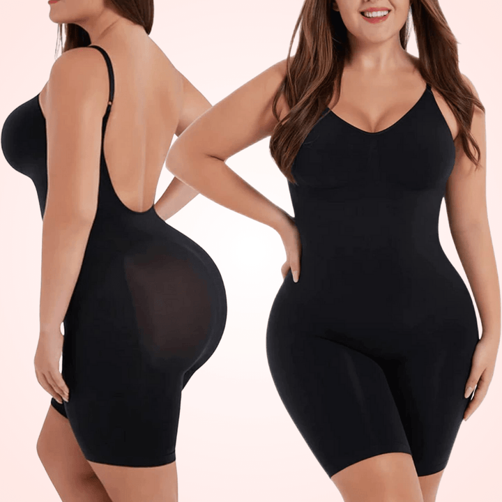 Women's Plus Size Bodysuit Shapers with Low Back Design Shapewear