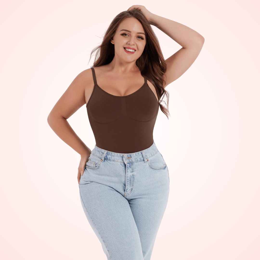 Women's Plus Size Bodysuit Shapers with Low Back Design Shapewear