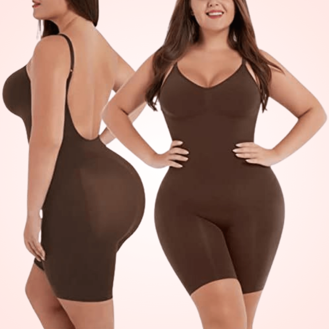 Women's Plus Size Bodysuit Shapers with Low Back Design Shapewear