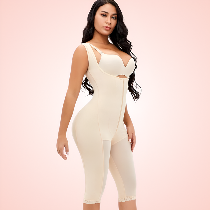 Open Bust Full Body Shapewear Bodysuit For Women