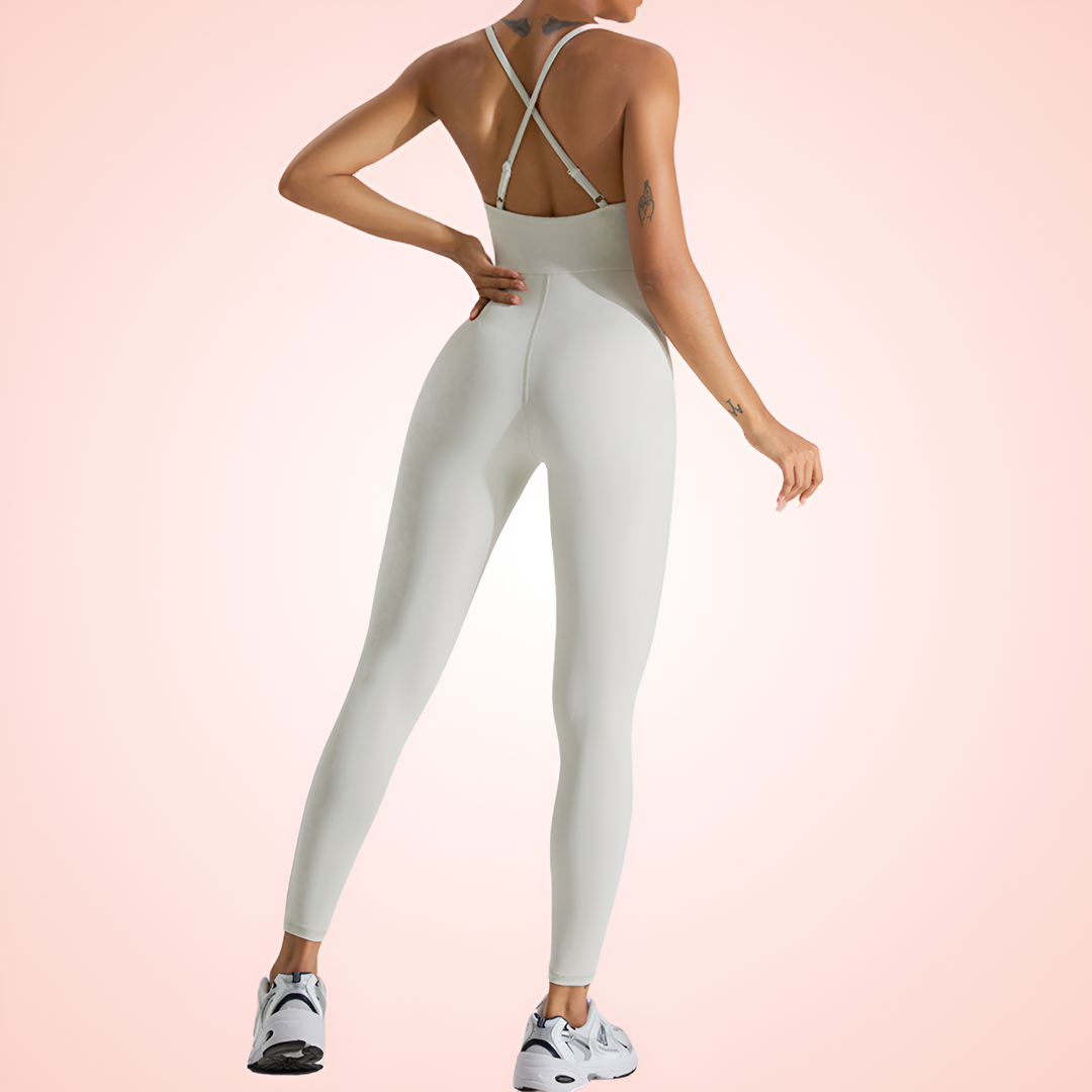 Women Low Back Shaping Jumpsuit With Adjustable Straps