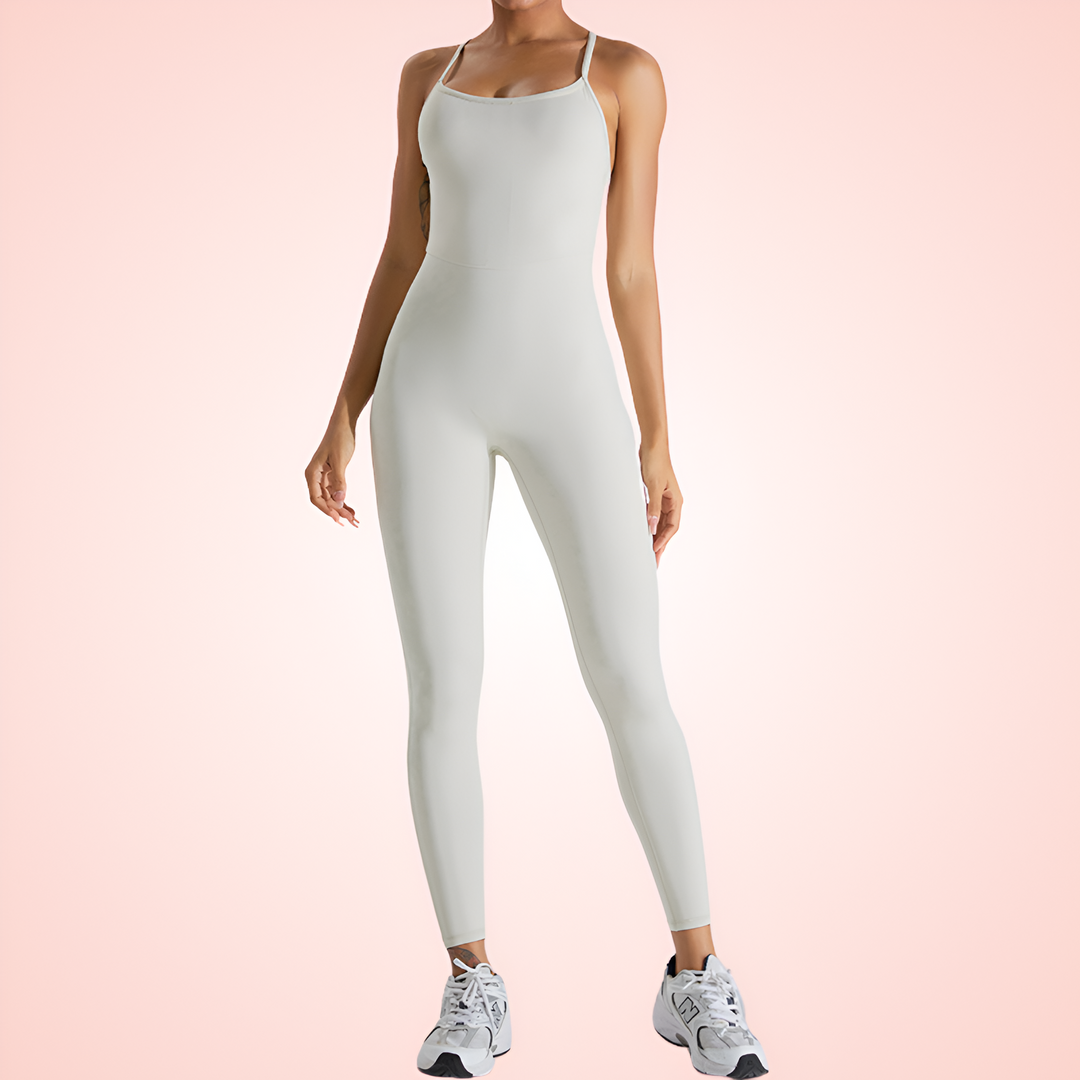 Women Low Back Shaping Jumpsuit With Adjustable Straps