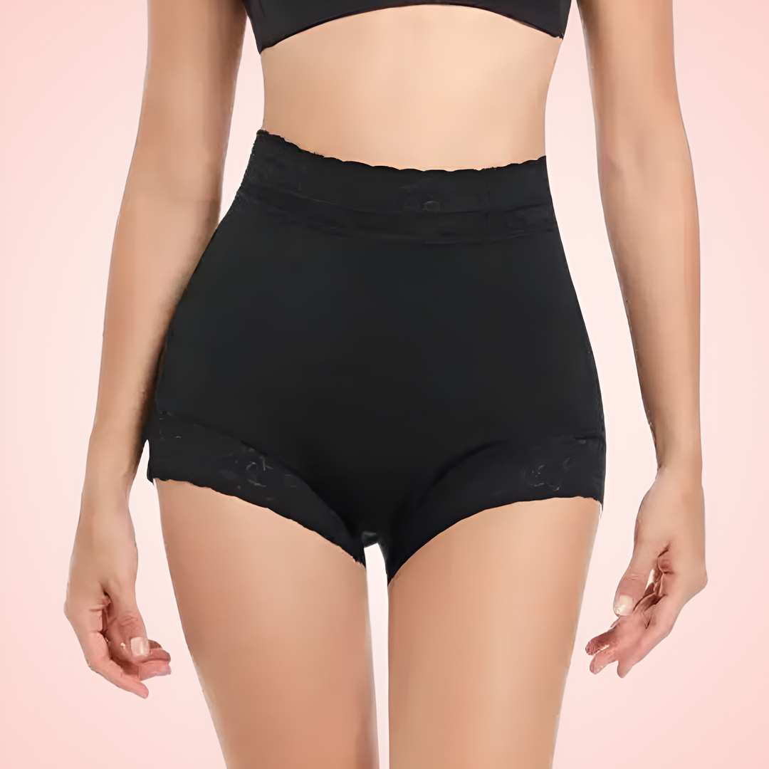 Lace Stitches High Waist Trainer Shorts