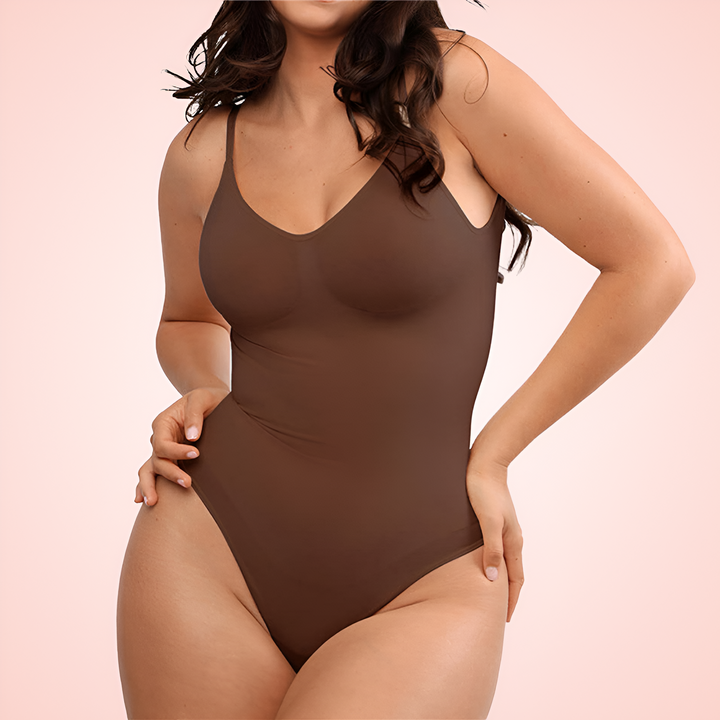 One Piece Low Back and Thong Shaping Bodysuit