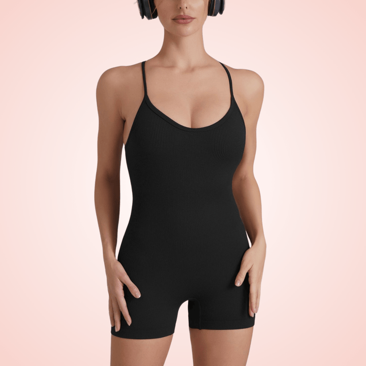 Low Back Cross Straps Shaping Bodysuit