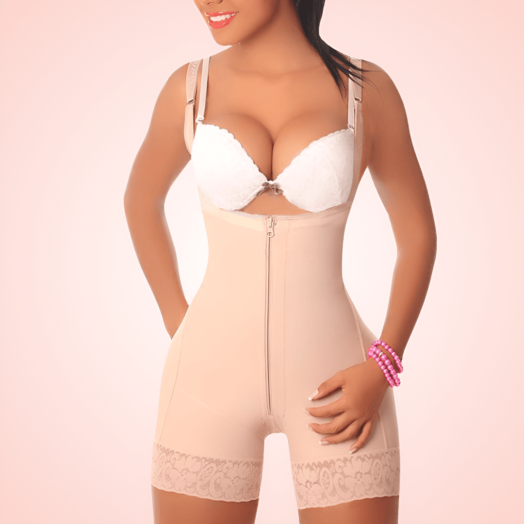 Open Bust Shaping Bodysuit For Women