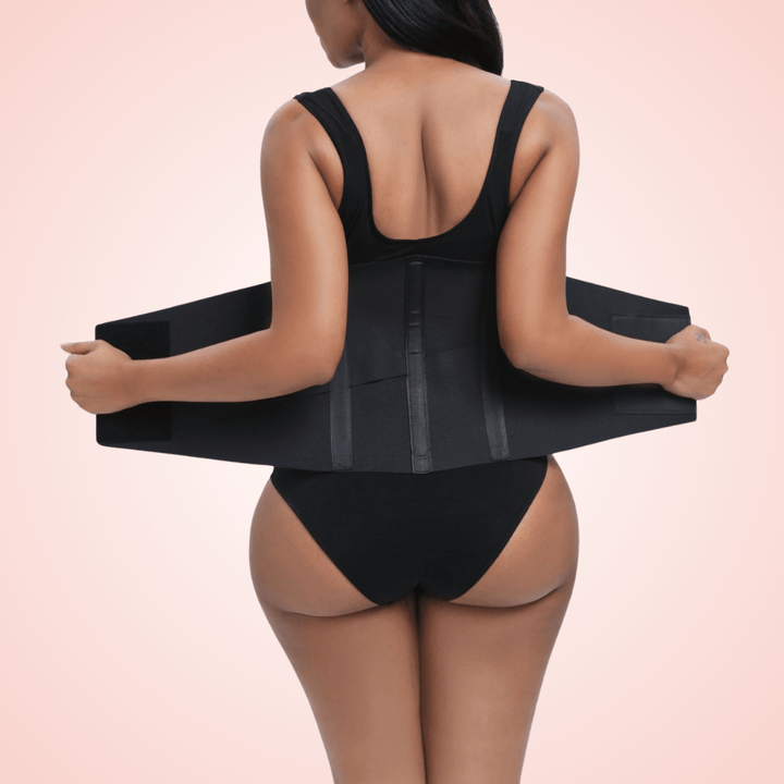 Open Bust Shaping Bodysuit with Velcro Compression Band