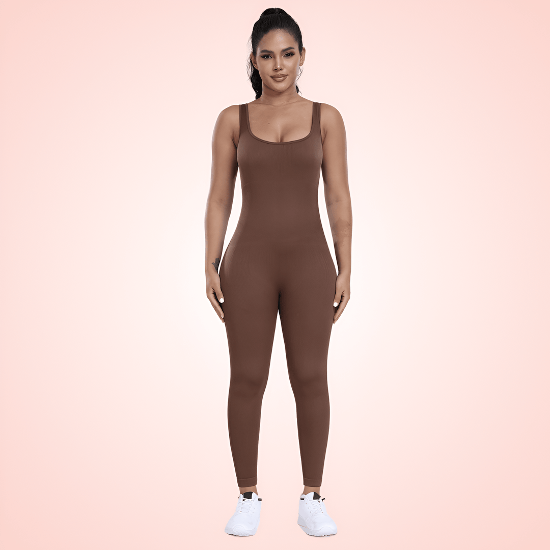 Seamless Low Back Bodysuit with Waist Trainer and Tummy Control