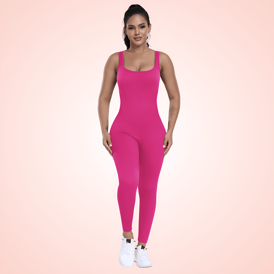 Seamless Low Back Bodysuit with Waist Trainer and Tummy Control
