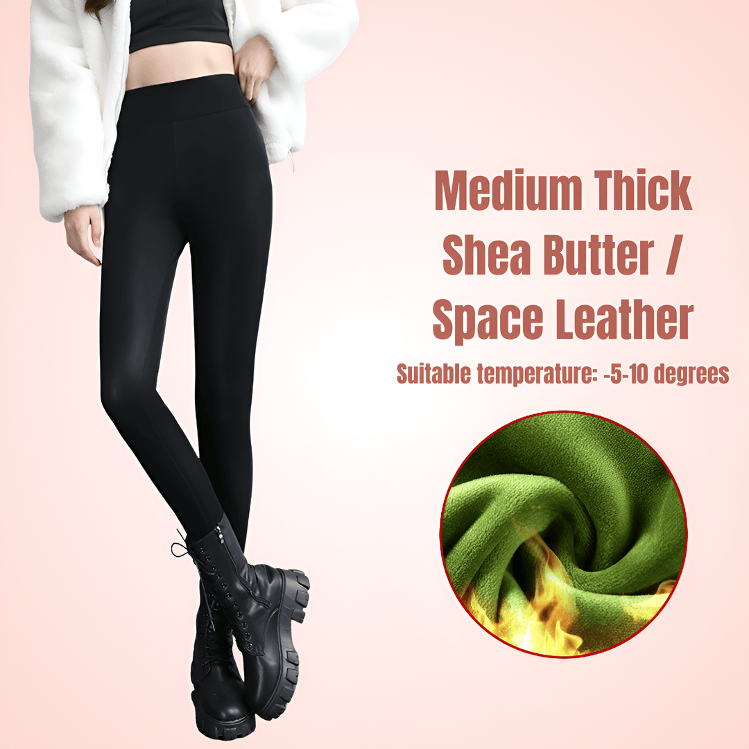Seamless PU Leather Trouser Leggings For Women