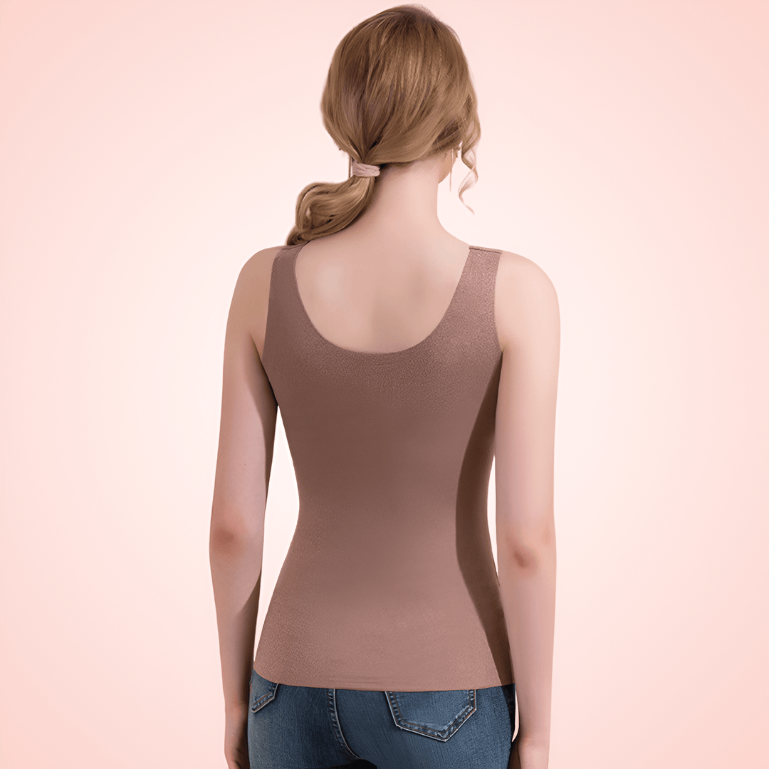 Shapewear with Seamless Camisole and Padded Bra for Firm Compression