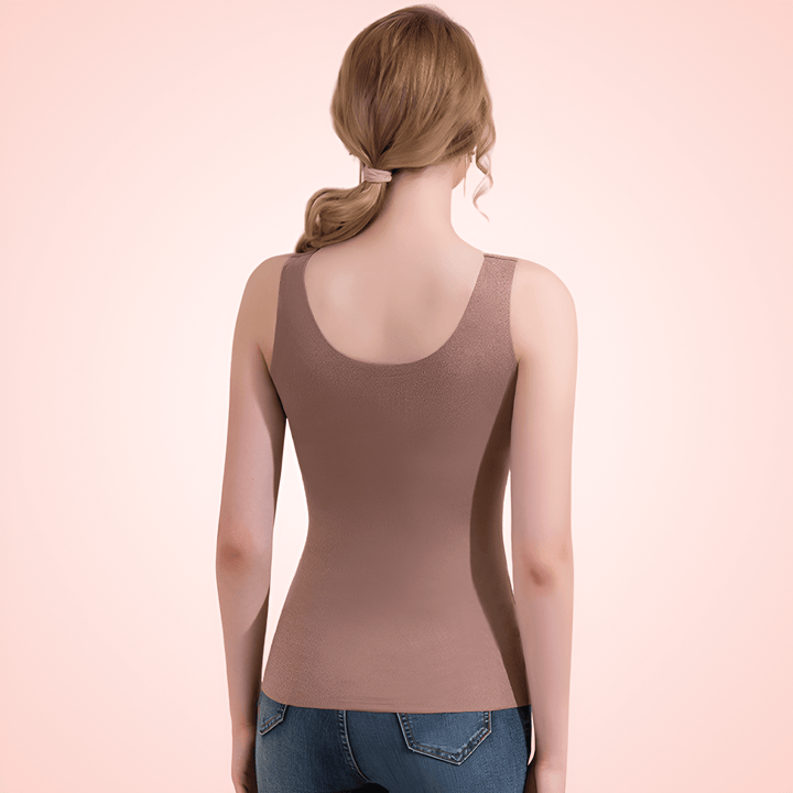 Shapewear with Seamless Camisole and Padded Bra for Firm Compression