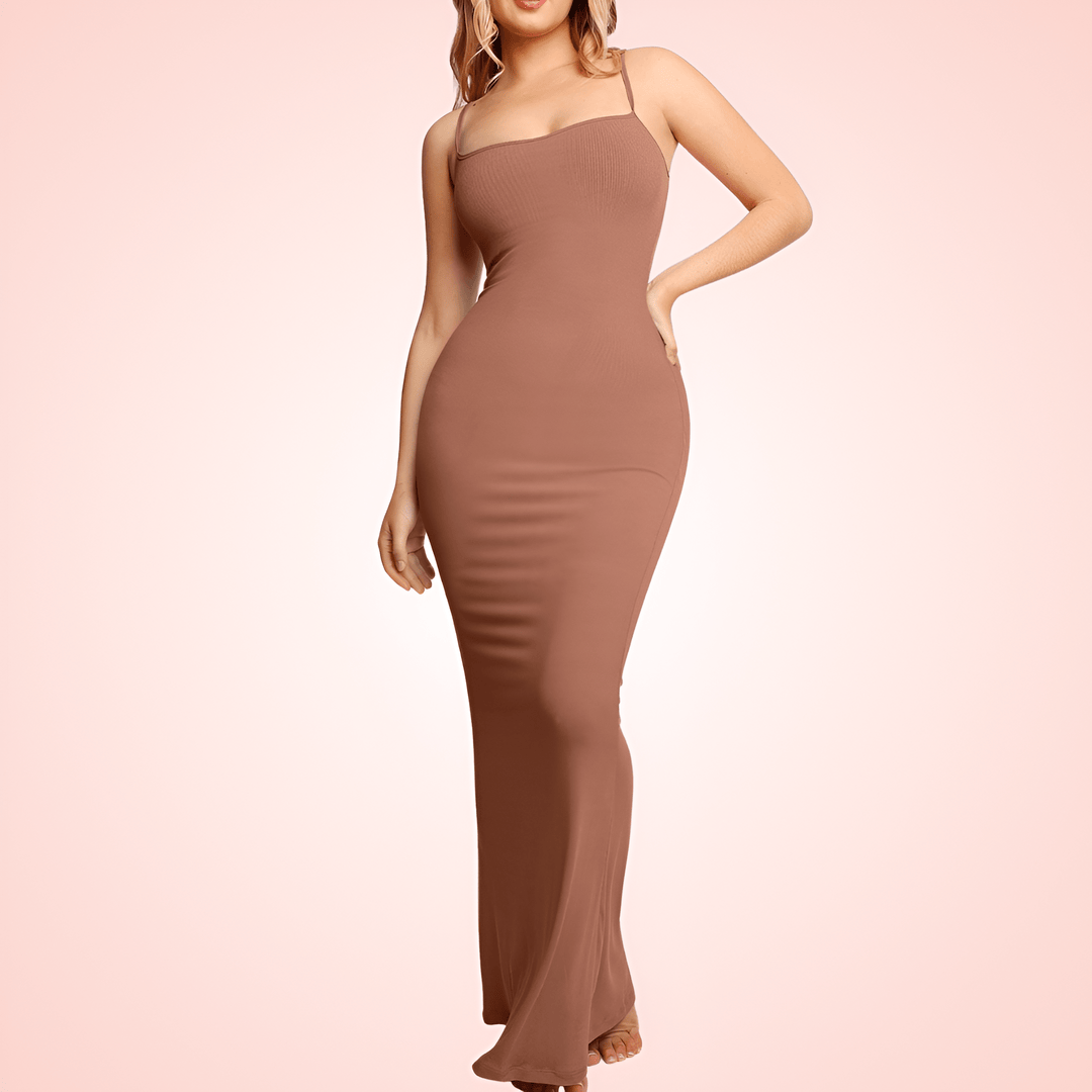 Sleeveless Maxi Dress with Built In Shapewear
