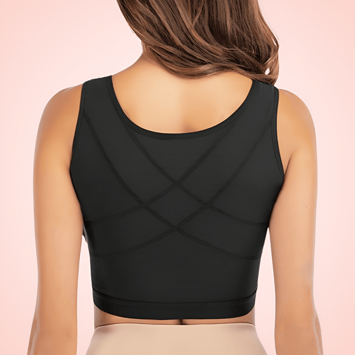 Sports Comfy Bra with Cross-Border Adjustment and Front Hook Lock