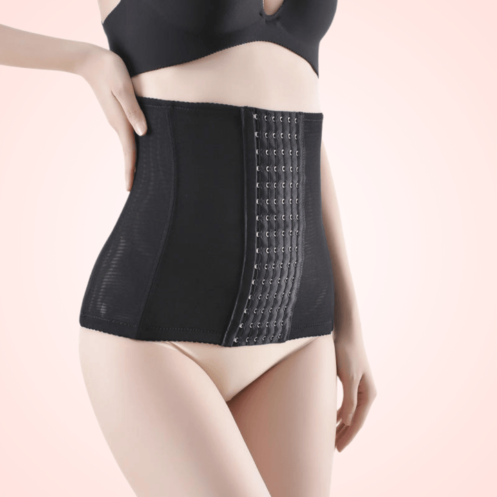 Women Hook and Eye Compression Lock Waist Trainer Corset