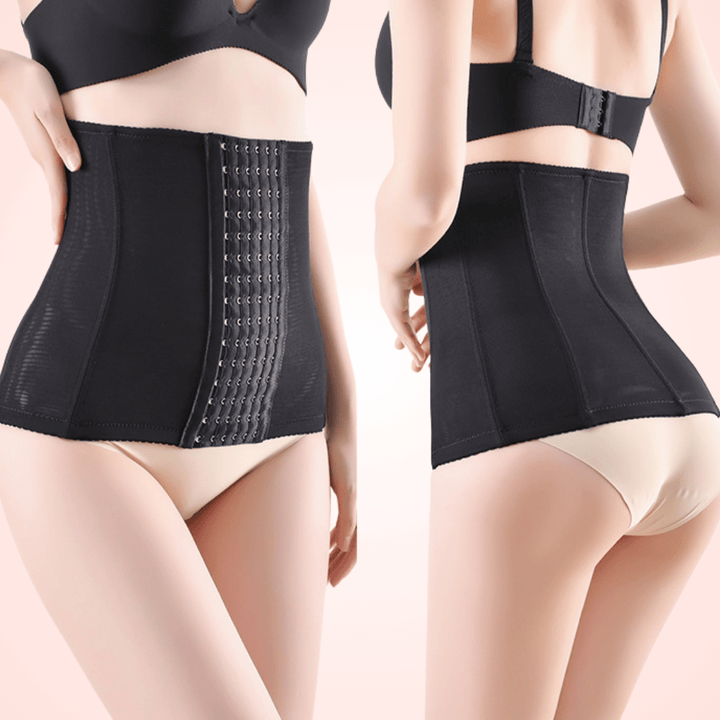 Women Hook and Eye Compression Lock Waist Trainer Corset