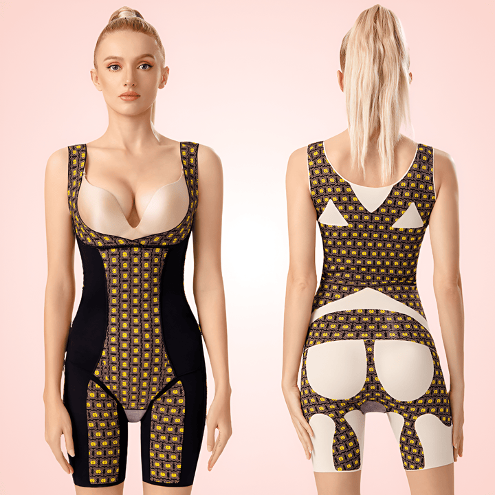 Women's Open Bust Bodysuit Shapewear with Waist Trainer