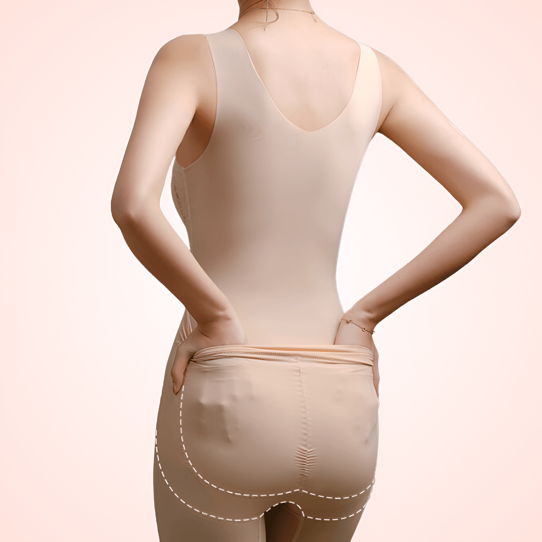 Women's Shaping Bodysuit Shapewear with Waist Trainer and Padded Bra