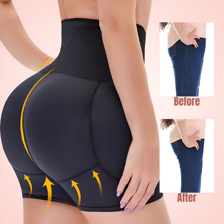 Side Hooks Waist Compression and Buttocks Lift Shorts Shapewear