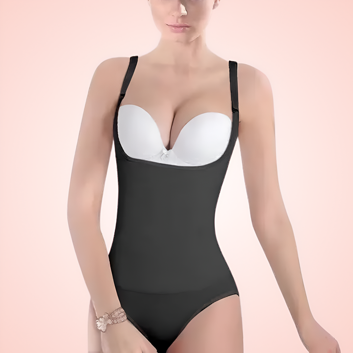 Open Bust and Thong Shaping Bodysuit